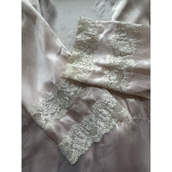 VTG Morgan Taylor Intimates Nightgown Robe Relax Large Silky Has Snags READ - Picture 14 of 14